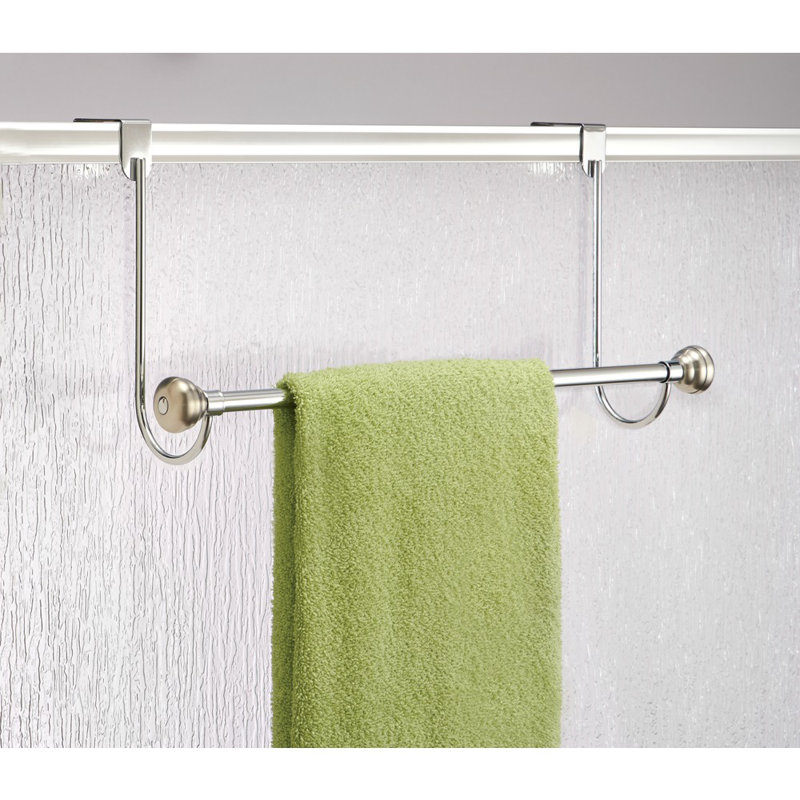 Rebrilliant Norris 18" Over the Shower Door Towel Bar & Reviews Wayfair